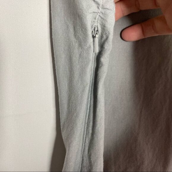 Junk Food Disney Target Mickey Mouse Gray Linen Blend Shorts Romper - Picture 5 of 9